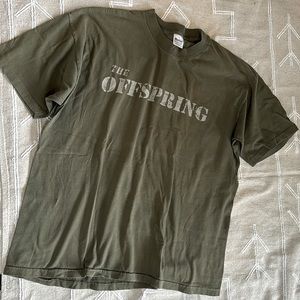 - OFFSPRING Rare Band Tee Shirt Olive Green Vintage